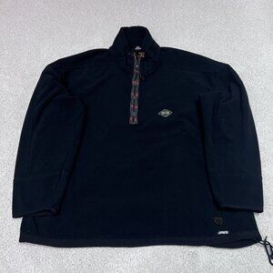 Obermeyer Jacket Fleece Men’s Black Long Sleeve Half Zip Pullover Size XL
